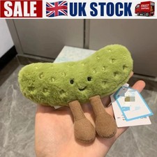 Jellycat AMUSEABLE PICKLE Soft Plush Toy NWT Ultimate Lovey Kids & Adults Too!