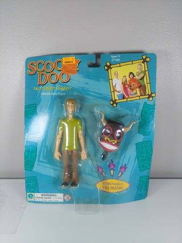 Vintage 2002 Scooby Doo Tiki Tourist Shaggy Actionfigur versiegelt C8