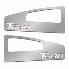 Kenworth T680-T880 2016+ Upper Sleeper Window Trims With "T680" Cutout SS PAIR