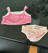Build a bear panties and cami pink