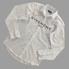 Givenchy Paris Men Button Down White Shirt Small