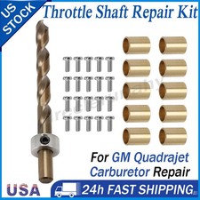For Quadrajet Carburetor Throttle Shaft Repair Kit Drill Bit Bushings Screws
