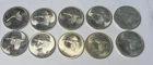 Lot of 10 1867-1967 Elizabeth II - Flying Goose Canadian Silver Dollar Coins