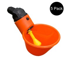 5 Automatic Waterer Drink Cups For Chicken Coop Poultry Chook Bird Turkey Drink