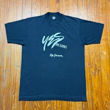 Vintage Yes To Life Rue Salazar Shirt Mens Size XL Black Screen Stars 90s