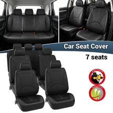 7 Seats Car Seat Covers 3 Row Full Set Pu Leather For Truck Suv Van Anti-slip 7 Seats Car Seat Covers 3 Row Full Set Pu Leather For Truck Suv Van Anti-slip