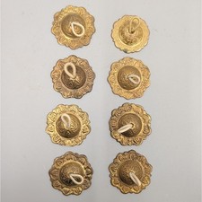 Vintage Set of 8 Brass Finger Cymbals Belly Dancer Middle East Syria