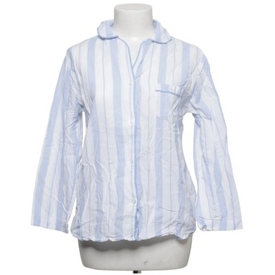 Zara Home, Pyjamahemd, Größe: S, Weiß/Blau, Baumwolle, Streifen, Damen #WOz