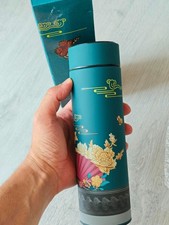 Thermosflasche - Neu - mit Smart Display - Japanischer Stil - 500ml Gr&uuml;n