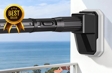 Extra Long Tension Curtain Rod 41-139in Heavy Duty No Drill Black Adjustable
