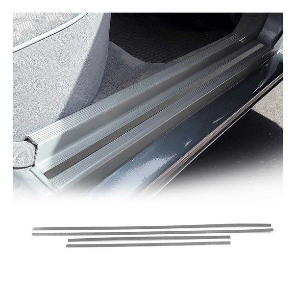 Einstiegsleisten TüRschweller FüR Mercedes W201 1982-1993 Chrom GebüRstet 4X-image