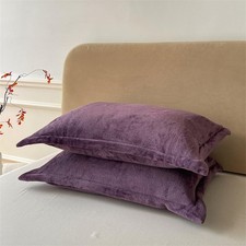 Flannel Pillow Cases Standard Size Set of 2,Super Soft and Cozy Fuzzy Fleece Pil