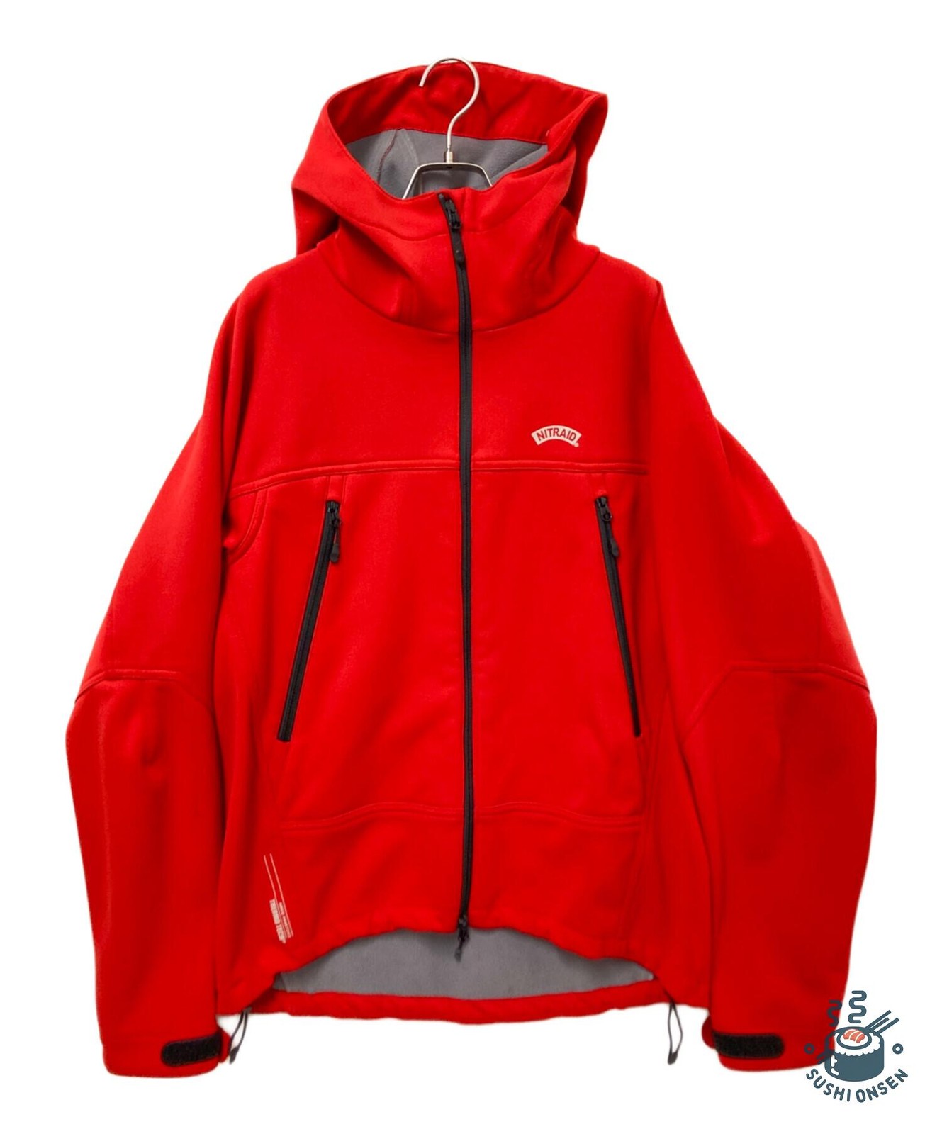 NITRAID Softshell Hooded Jacket Size: L Red Men N… - image 1