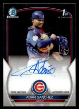 Adan Sanchez 2023 Bowman Chrome #CPA-ASA Chrome Prospect Autographs
