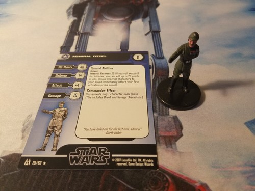 Star Wars Miniatures Force Unleashed 29 Admiral Ozzel