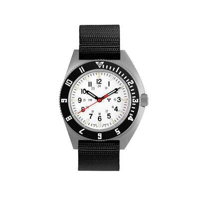 Marathon Arctic Steel Navigator Military Aviation Watch, NGM, 41mm, SSNAV, NEW
