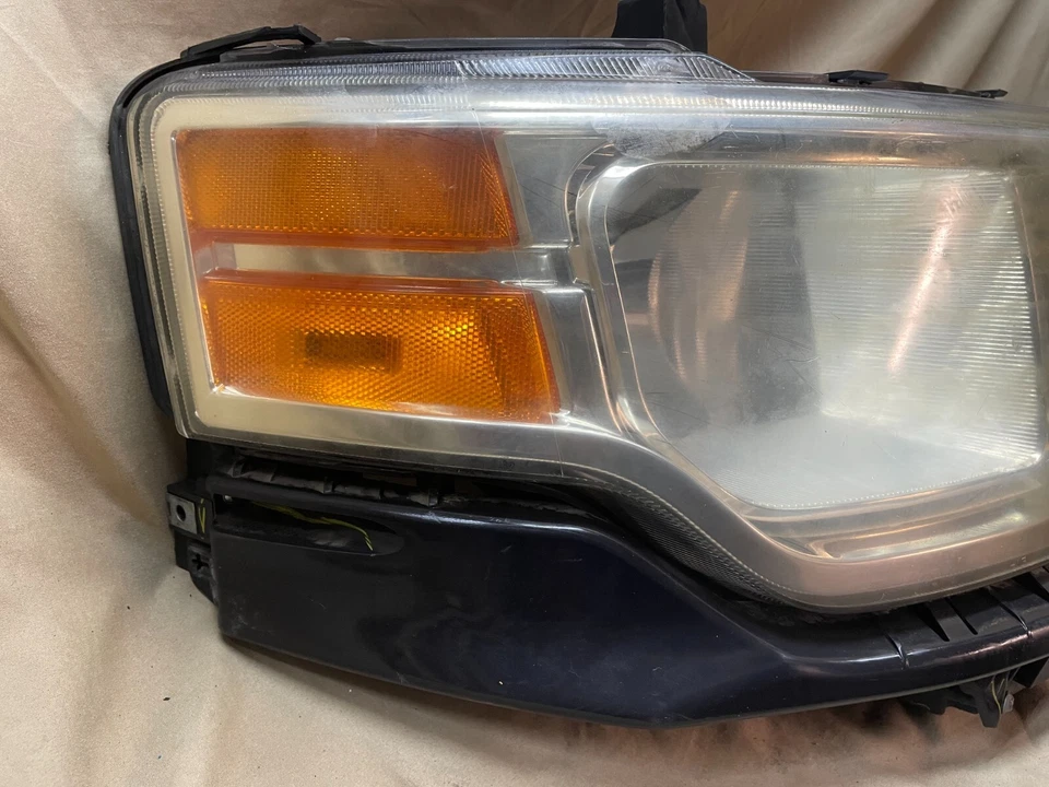 For 09 10 11 12 Ford Flex Halogen Headlight Headlamp Chrome Passenger Right Side - Image 3 of 4