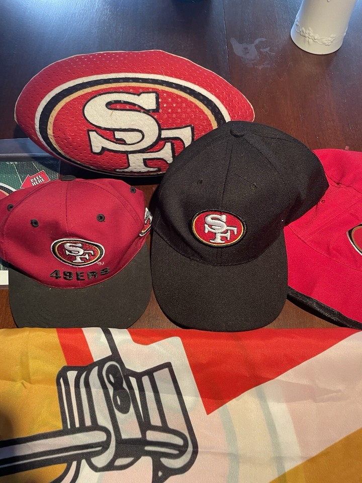 49ers Flag, Bag, Hats, Socks Decal, Soft Football eBay