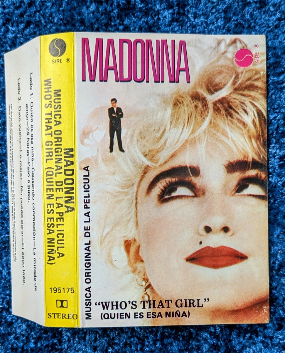 MADONNA RARE CHILE WHO'S THAT GIRL ALBUM CASSETTE TAPE (SIRE