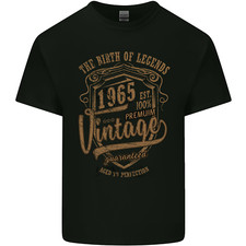 Birth of Legends 61st Birthday 1965 Mens Cotton T-Shirt Tee Top