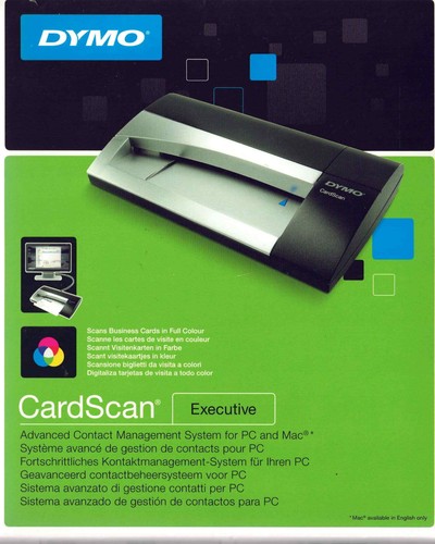DYMO CardScan Executive Visitenkarten Scanner für PC oder Mac NEU in OVP