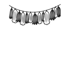 #259 Darice Embossing Folder Essentials "  TASSEL GARLAND  "  #30032604