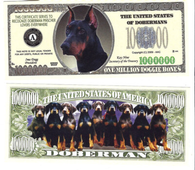 Dollar Dobermann Der Wachhund Million Doggie Bones