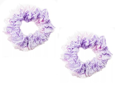 Plisse Crinkle Scrunchie Satin Ombre zweifarbig Pferdeschwanz Halter Scrunchy Haargummi