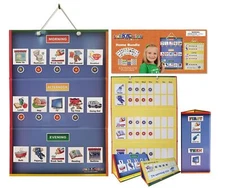 Visual Schedule for Kids Home Bundle Daily Calendar and Weekly Progress Chart...