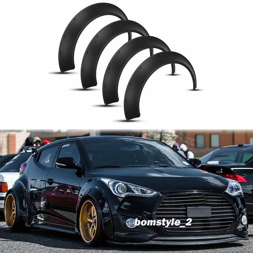 For Hyundai Veloster Car Fender Flares Concave Over Wide Body Kit