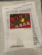 Vtg HERRSCHNERS CHRISTMAS ORNAMENT KIT 8 BELLS Red Green Rare New