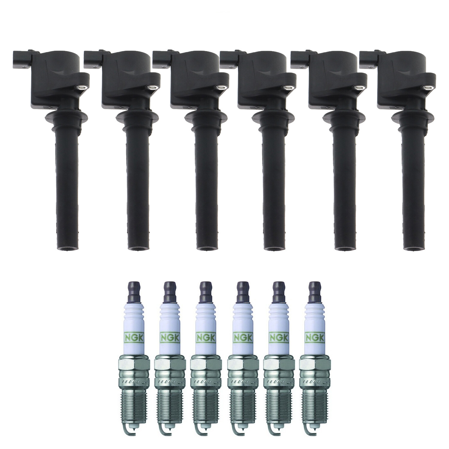Bosch 6 Ignition Coil NGK 6 G-Power Spark Plug Kit For Mazda 6 Tribute S 3.0 V6