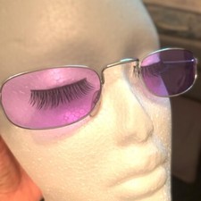 Vintage Purple Tinted Sunglasses flawed 