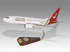 Boeing 737-700 Oman Air Desk Wood Airplane New Model Large Scale 1/72