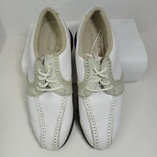 FootJoy GreenJoys Golf Shoes White Flex Zone Soft Spike 48357 Women's Size 8M