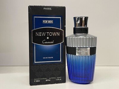 LOMANI NEW TOWN CASUAL COLOGNE FOR MEN 3.3 OZ / 100 ML EAU DE TOILETTE SPRAY NIB