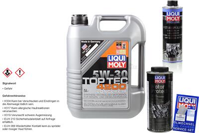5L LIQUI MOLY Top Tec 4200 5W-30 Motoröl Pro-Line Motorspülung MotorProtect