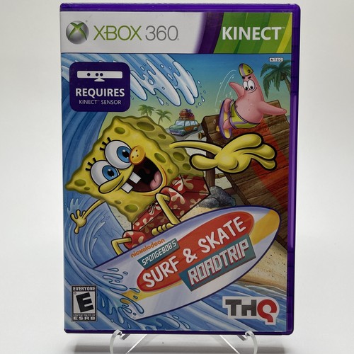 SpongeBob's Surf & Skate Roadtrip Xbox 360 CIB Complete!