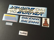 Raleigh Mk2 Mini Mag Burner BMX decal set