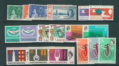 ASCENSION 1937-68 8 commemorative sets from this period VF MLH ZX