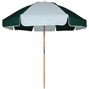 Ammsun 7 5ft Commercial Grade Patio Beach Umbrella With Air Vent Ash Wood Pole Ebay