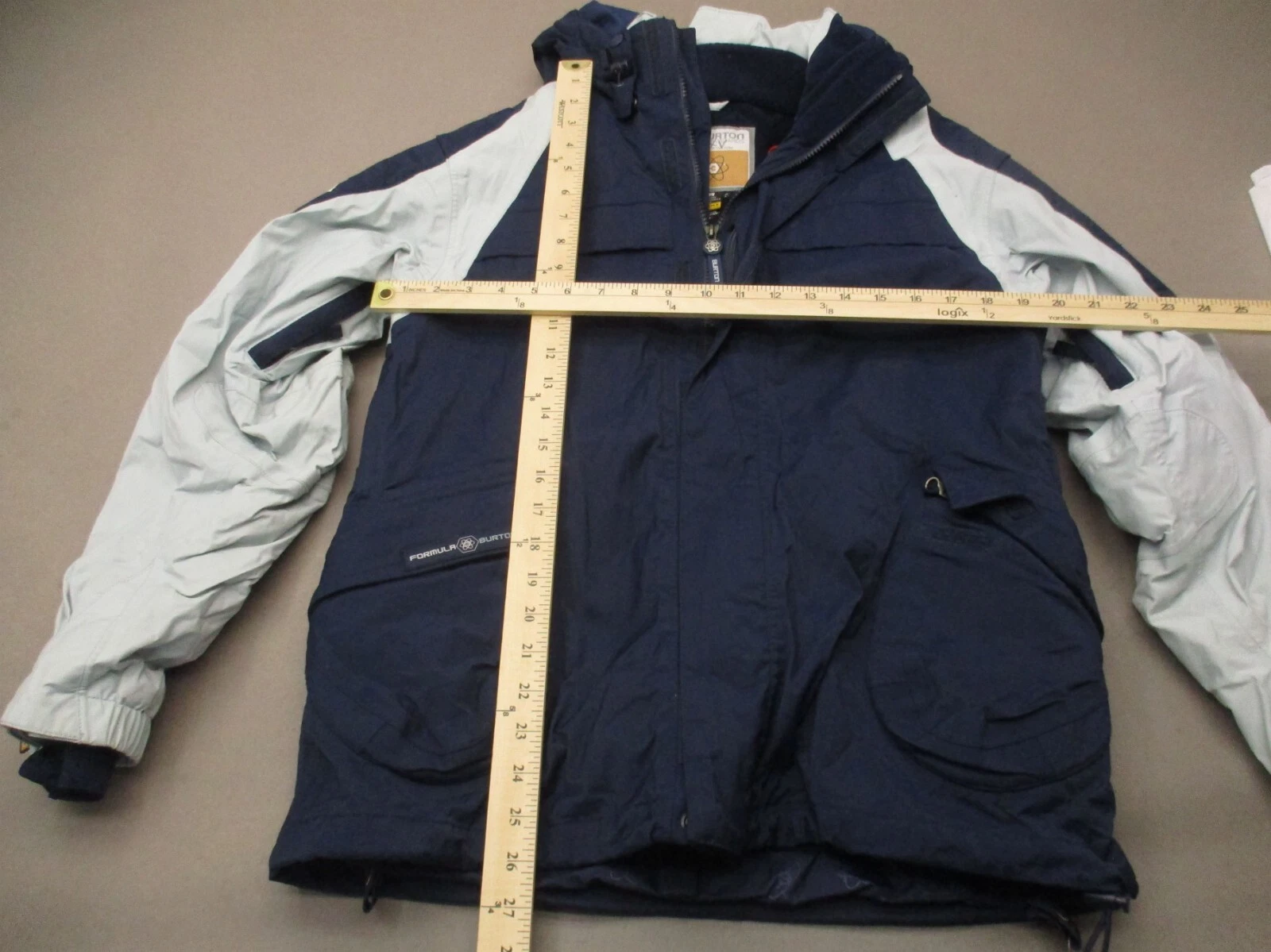 burton formula nylon full zip powder skirt snowboard jacket
