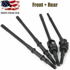 CNC Metal Front + Rear Axle CVD Drive Shaft For RC AXIAL SCX10 II 90046 90047 US