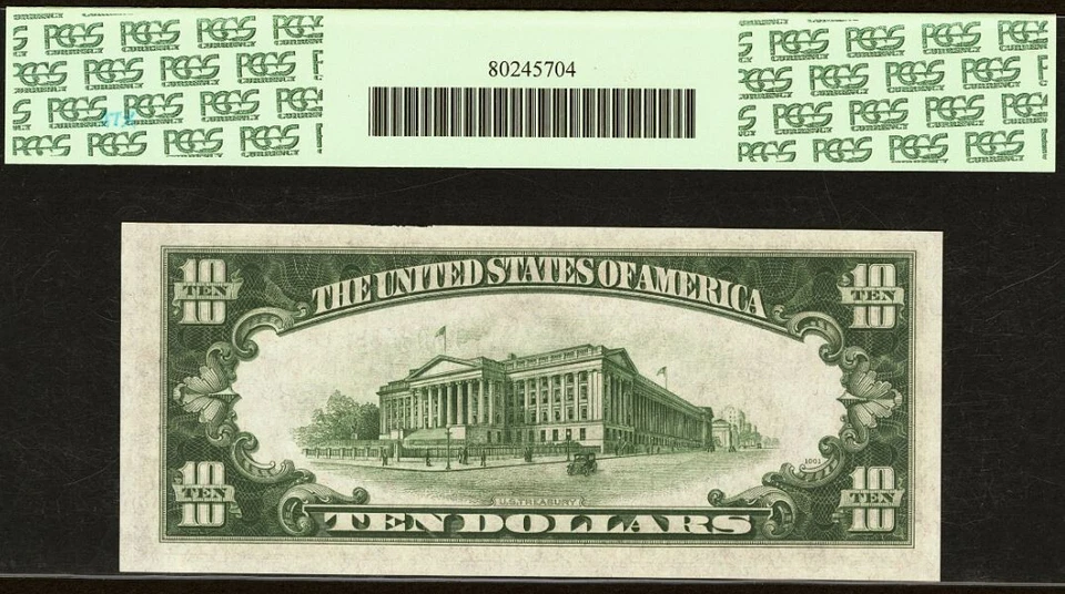 1934A $10 Federal Reserve Note PCGS 66PPQ - Gem Cleveland District - Fr 2006-D - Image 3 of 3