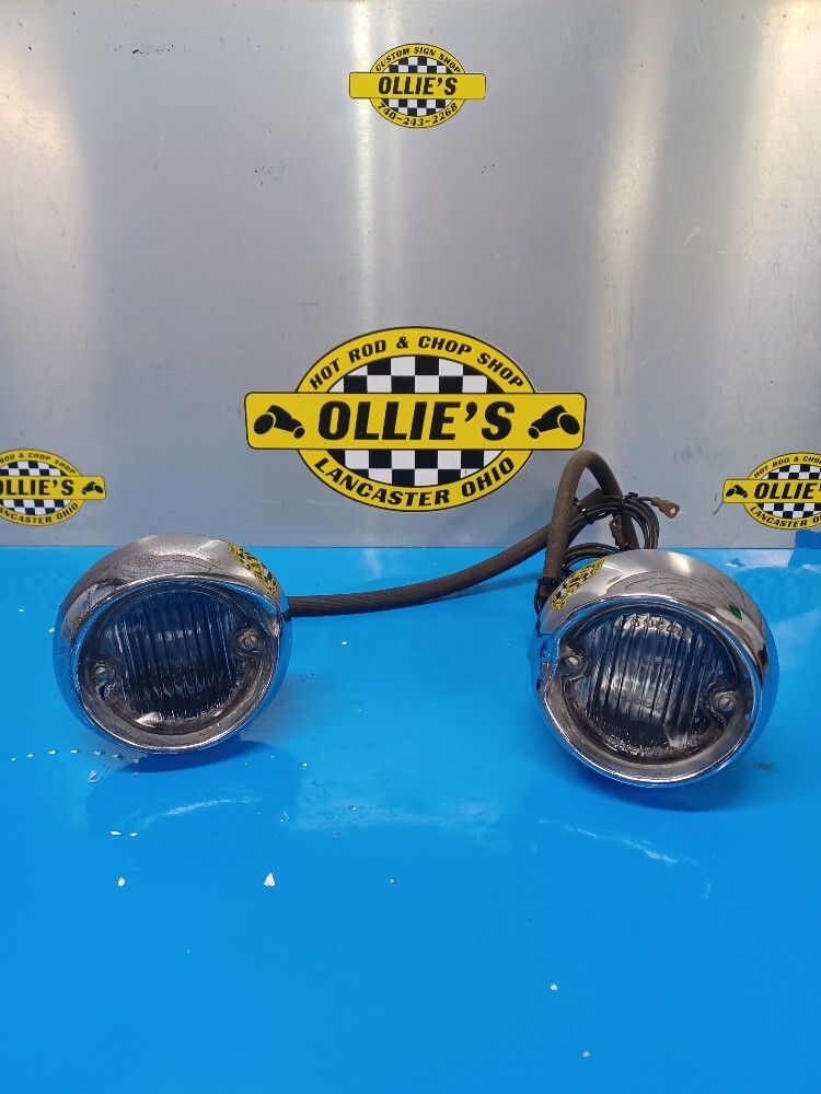 1954 OLDSMOBILE 1958 CHEVROLET REVERSE BACKUP LIGHTS PAIR FOR PARTS OR RESTORE