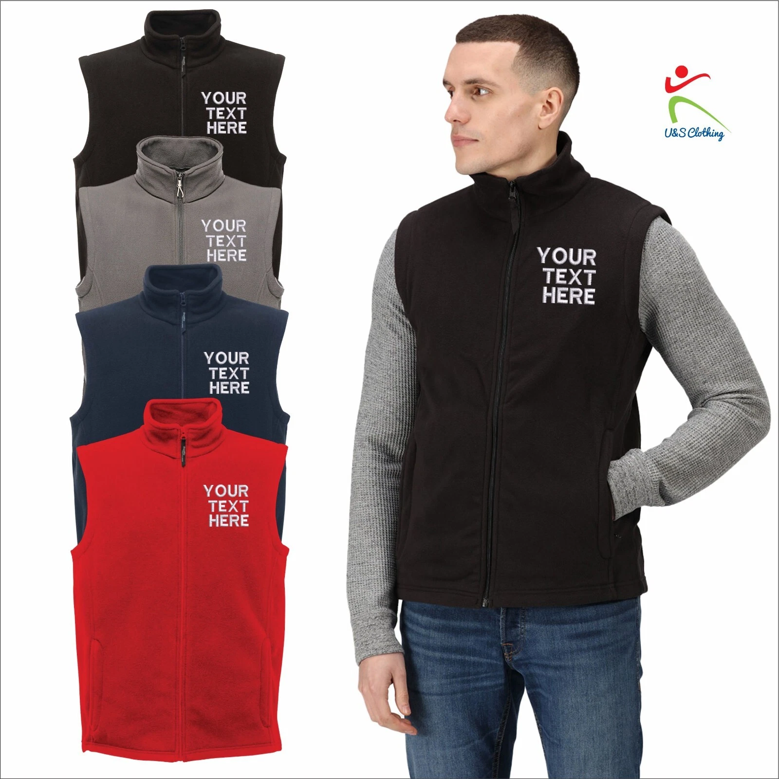 Regatta Personalised Unisex Gilet Any Text Embroidered Micro Fleece Bodywarmer
Opens in a new window