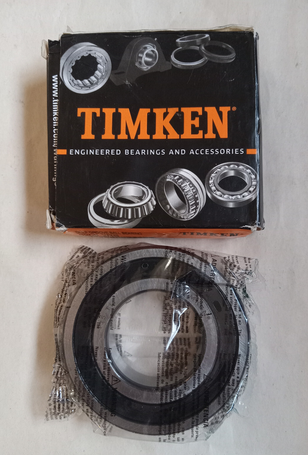 TIMKEN 6208 2RS Sealed Deep Groove Ball Bearing 40x80x18mm Rubber Shielded