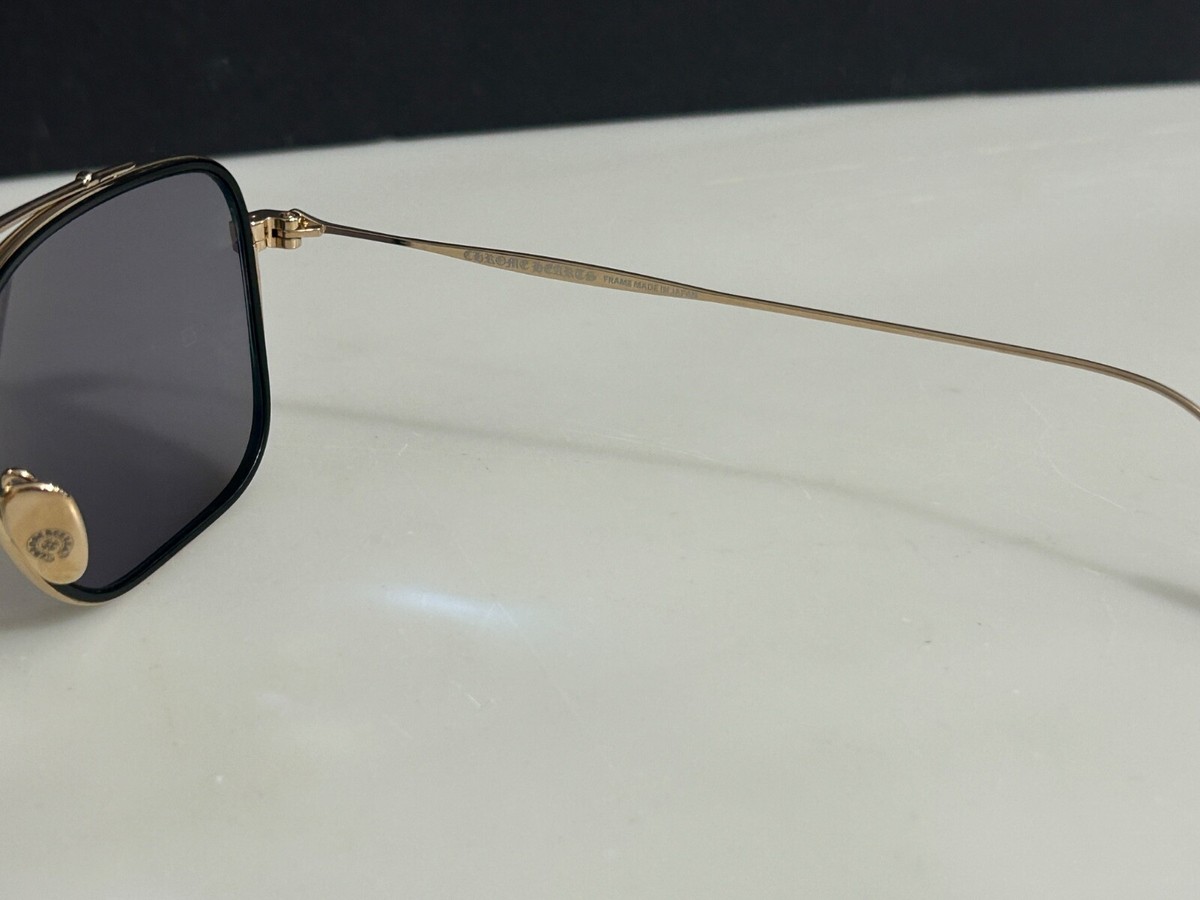 Chrome Hearts Men's Sunglasses BONE PRONE III Gold Black