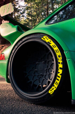 Reifenbeschriftung permanente ReifenSticker SPEEDHUNTERS 4xGELB Reifenaufkleber 