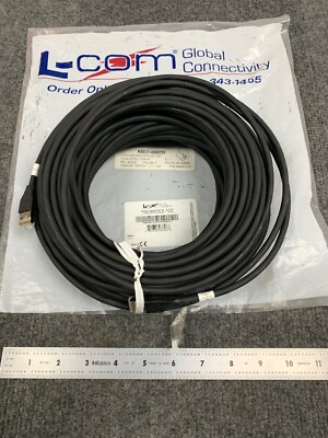 L-Com Shielded 100  Cat5E Low Smoke Zero Halogen Patch Cable TRD855SZ-100